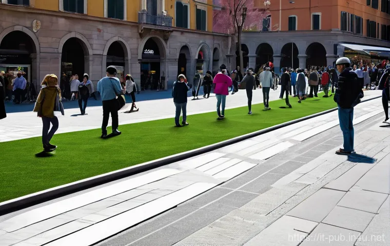 공공정책 분석 방법 - **Prompt:** A visually rich, bird's-eye view of a vibrant, bustling Italian piazza, such as one migh...
