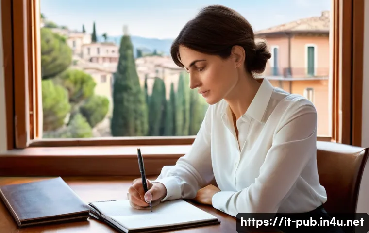 공공정책 모니터링 방법 - **Prompt:** A determined and focused Italian woman, in her mid-30s, with short, stylish brown hair, ...