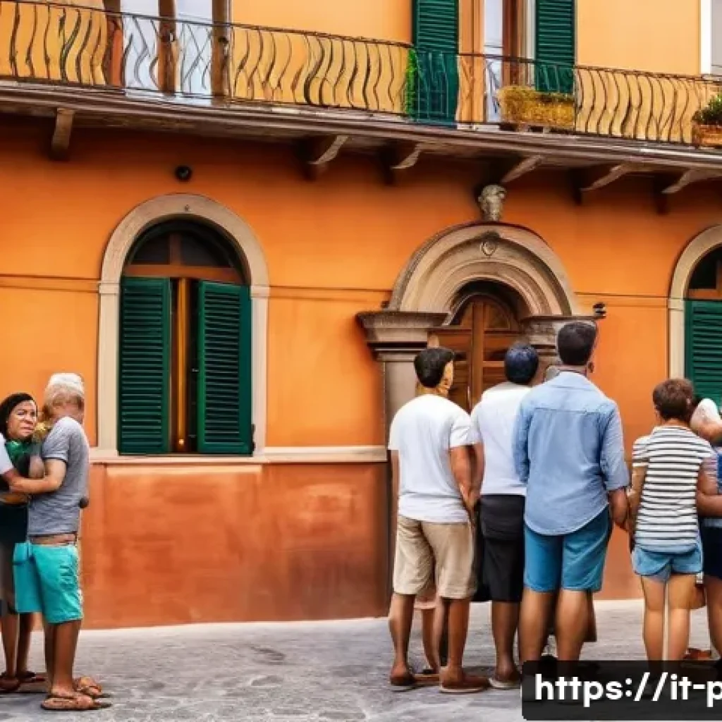 공공정책과 지역사회 개발 - **Vibrant Italian Piazza Community Gathering**
    "A bustling, sunny Italian piazza (town square) i...